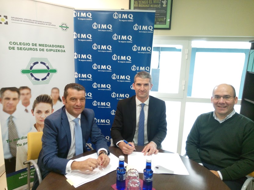 El Colegio de Mediadores de Seguros de Gipuzkoa firma un acuerdo de colaboración con IMQ